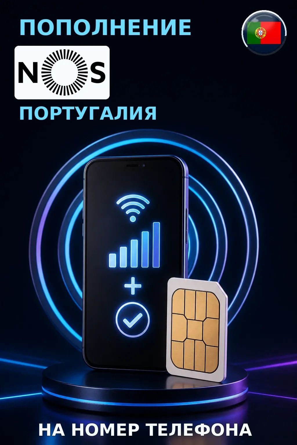 NOS - Portugal — пополнение телефона